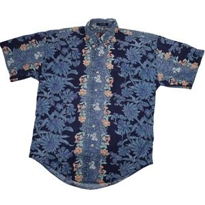 Vintage Chaps Ralph Lauren Allover Floral Print Button Down Shirt